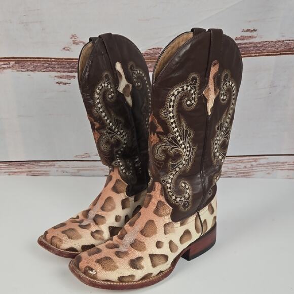 Ferrini Stingray Women's Western Cowboy Cowgirl Boot Size 7B - Picture 1 of 10